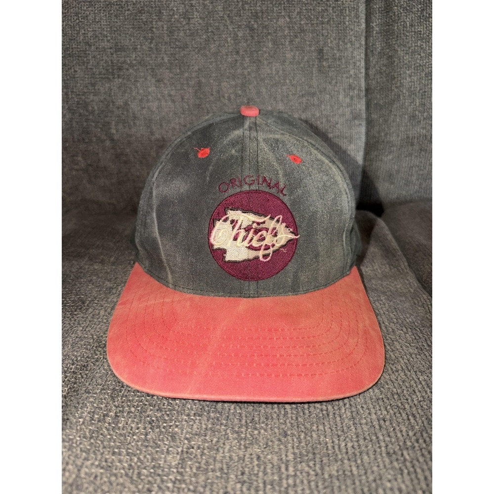 Vintage Kansas City Chiefs Hat Cap Snap Back Red NFL Football Drew Pearson 90s